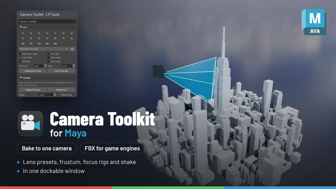 Camera Toolkit for Maya in Maya