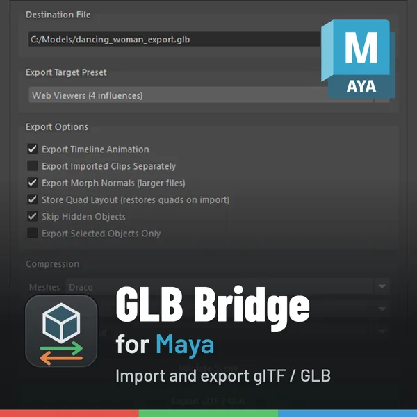 GLB Bridge for Maya icon