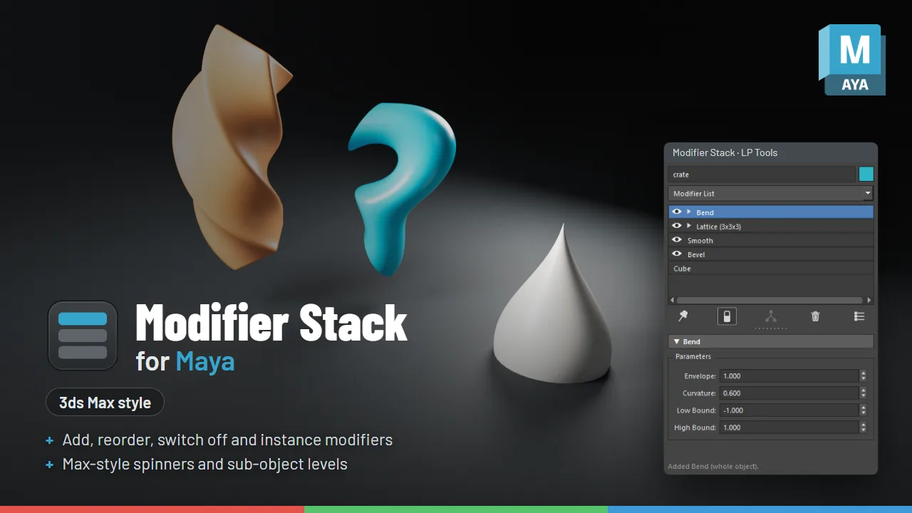 Modifier Stack for Maya in Maya