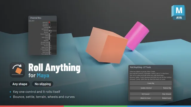 Roll Anything for Maya